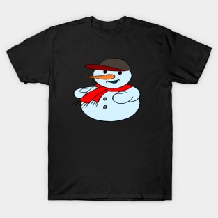 happy snowman christmas T-Shirt